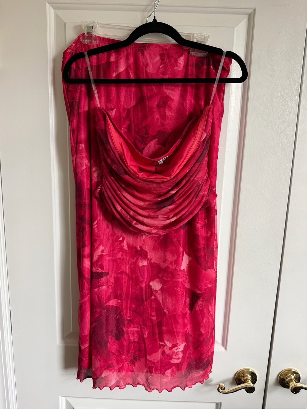 NWOT Pink Floral Top and Skirt Set